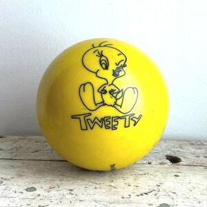 Brunswick Tweety Bird Bowling Ball Yellow Looney Tunes Warner Bros 2000 12lb 2oz